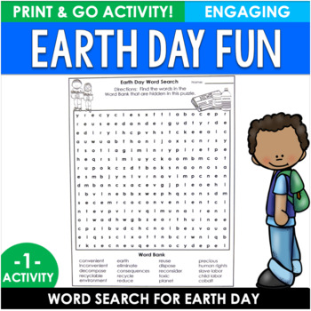 Preview of Earth Day Activity - Earth Day Word Search