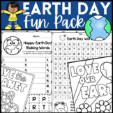 Earth Day Activity Fun Pack - Word Search - Coloring - Bui