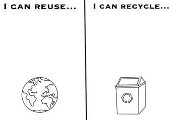 Preview of Earth Day Activity “I Can Reuse…I Can Recycle”