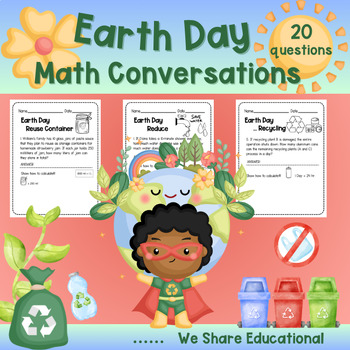 Preview of Earth Day Activity Math Conversation | April Morning Work