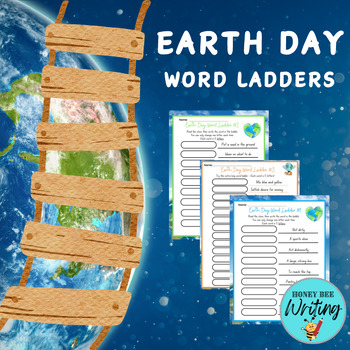 Preview of Earth Day Activity | Middle School Word Ladders | ELA Word Puzzles | Fun ❤