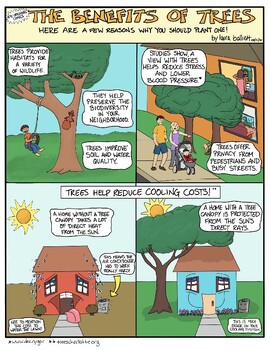 Preview of Earth Day 2024 Activities - Plant Trees Comic, Coloring Sheets, &  Doodle Notes