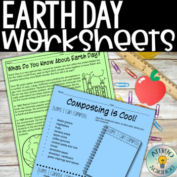 Preview of Earth Day Activities - Reading Activities and Comprehension - 2024