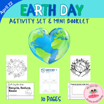 Preview of Earth Day Activity and Memory Book | No prep!