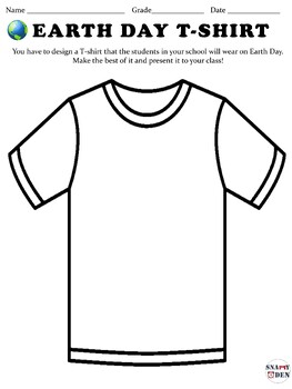 Earth Day T-shirt Design Activity
