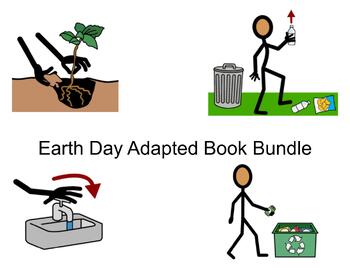 Preview of Earth Day Adapted Book Bundle