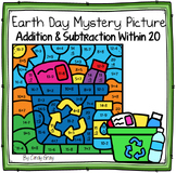 Earth Day Addition & Subtraction Within 20 ~ Mystery Pictu