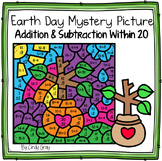 Earth Day Addition & Subtraction Within 20 ~ Mystery Pictu