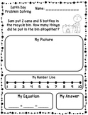 Earth Day Addition & Subtraction Word Problems (Kindergart