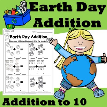 Preview of Earth Day Addition to 10 Printable for Prekindergarten and Kindergarten