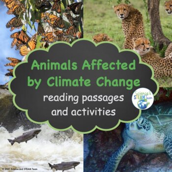 Earth Day Animals Affected by Climate Change Non-Fiction Reading Passages
