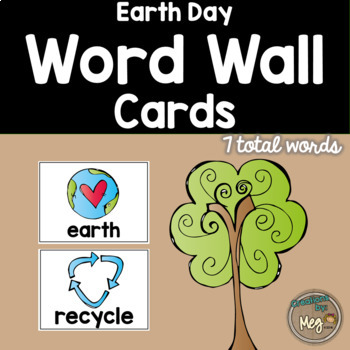 Preview of Earth Day: April - Word Wall Cards - ELA Center