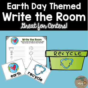 Preview of Earth Day: April - Write the Room - ELA Center