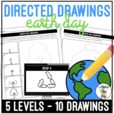 Earth Day Art Directed Drawing Worksheets