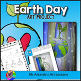 Earth Day Art Lesson, Earth Art Project for Elementary
