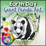 Earth Day Art Lesson, Giant Panda Art Project Activity for
