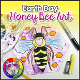Earth Day Art Lesson, Honey Bee Art Project Activity for E