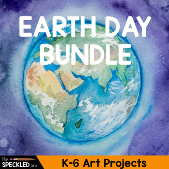 Preview of Earth Day Art Project Bundle. Ideas for recycling in art class. Elementary art