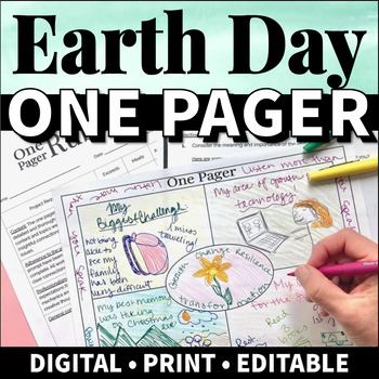 Preview of Earth Day Art Project: Earth Day Research Project & Collaborative Poster