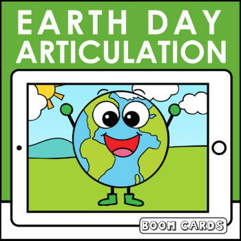 Preview of Earth Day Articulation Boom Cards | Speech Therapy