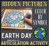 Earth Day Articulation Color by Symbol Hidden Images: A Sp