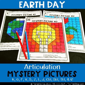 Preview of Earth Day: Articulation Mystery Pictures