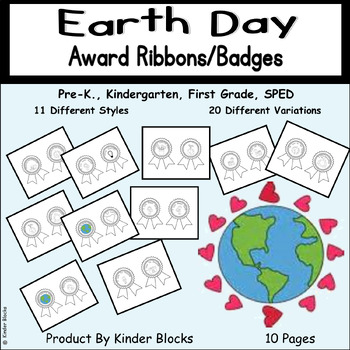 Preview of Earth Day Award Ribbons or Badges
