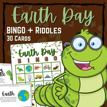 Preview of Earth Day BINGO with Riddles & Call Cards!