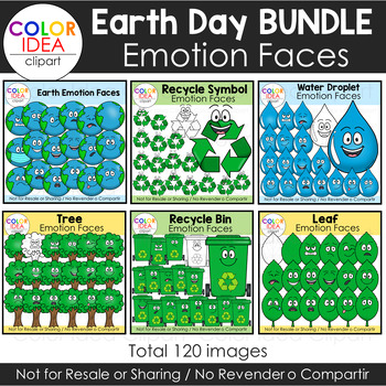 Preview of Earth Day BUNDLE - Emotion Faces