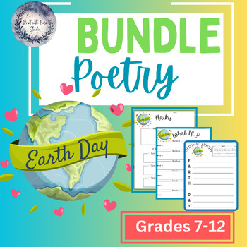 Preview of Earth Day BUNDLE- Middle School & High School English ELA- Poetry