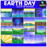 Earth Day Backgrounds Clip Art Set {Educlips Clipart}