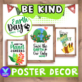 Earth Day Be KIND Posters Environment Classroom Decor Bull