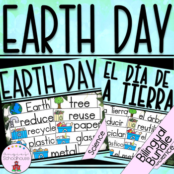Preview of Earth Day Activities Bilingual Bundle- English and Spanish Earth Day Activities
