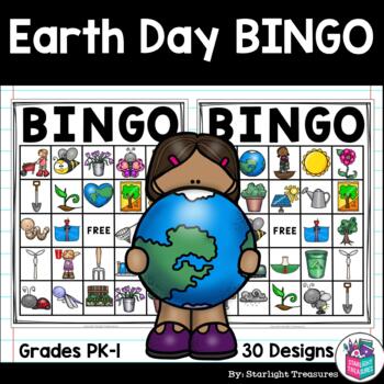 Preview of Earth Day Bingo Cards for Early Readers - Earth Day Bingo FREEBIE
