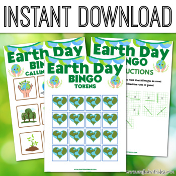 Earth Day Bingo For Kids, Earth Day Bingo Birthday Party | TpT