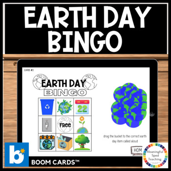 Preview of Earth Day Bingo Game Boom Cards™