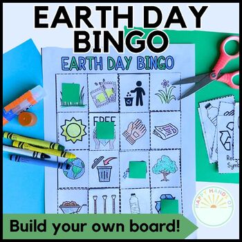 Preview of Earth Day Bingo Game - Build Your Own Bingo Cut And Paste Earth Day Activity