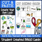 Earth Day Bingo Game | Cut and Paste Activities Bingo Template