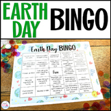 Earth Day 2024 Activities 5th Grade to 12th Bingo Game or 