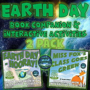Preview of Earth Day Book Companion and Interactive Activities 2 Pack