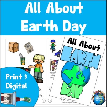 Preview of Earth Day Book Print and Digital