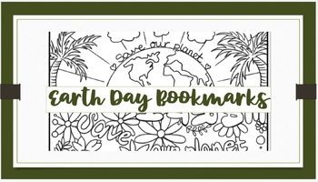 Preview of Earth Day Bookmarks