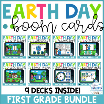 Preview of Earth Day Boom Cards BUNDLE