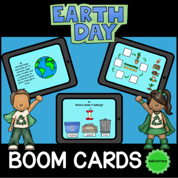 Preview of Earth Day Boom Cards™ Distance Learning