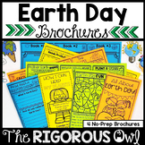 Earth Day Brochure Tri-folds - Reading Comprehension, Math