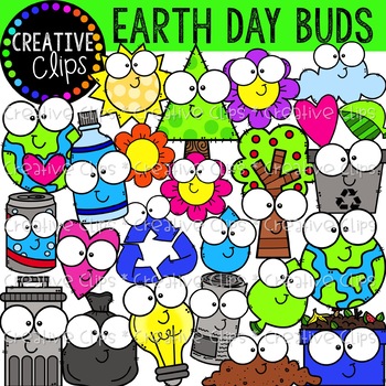 Preview of Earth Day Buds: Earth Day Clipart {Creative Clips Clipart}