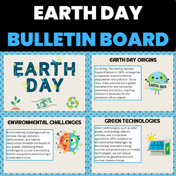 Preview of Earth Day Bulletin Board | Earth Day Classroom Posters