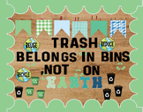 Earth Day Bulletin Board | Anti-Littering classroom Décor 