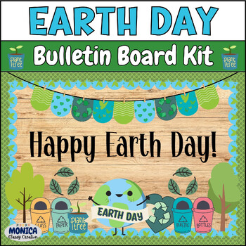 Preview of Earth Day Bulletin Board Idea April Reduce,Reuse,Recycle Classroom Decor Kit