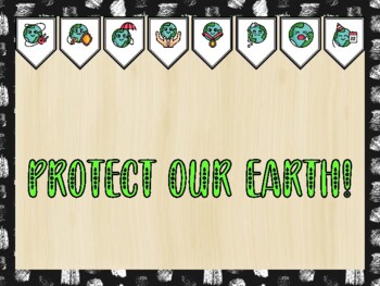 Preview of Earth Day Bulletin Board Kit & Door Décor, PROTECT OUR EARTH!